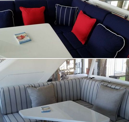 Custom boat seat cushions